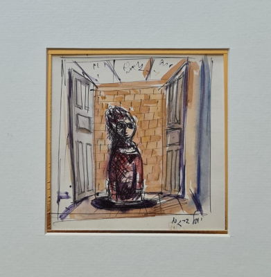 YOSL BERGNER - Technique: Watercolor on paper Size: 12x12