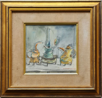 YOSL BERGNER - Technique: Watercolor on paper Size: 24x24