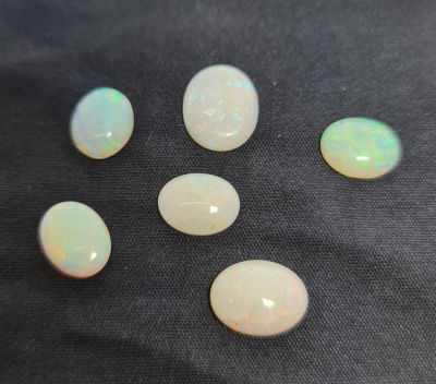 לוט 6 אבני אופל אוסטרלי מלוטשות, 10.5 קראט, טבעיות מהכספת באחריות מלאה