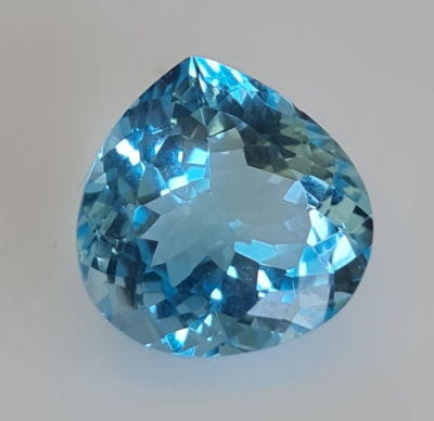 אבן סוויס בלו טופז גדולה, מרהיבה ביופיה, 18.7 קראט, מלוטשת סופר AAA++, טבעית מהכספת 