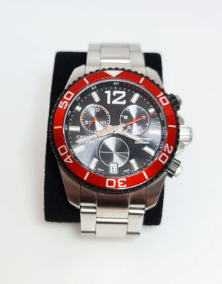 שעון צלילה CERTINA 1888 שוויצרי, כרונוגרף, זכוכית ספיר, קוטר 46 מ"מ , יש להחליף 