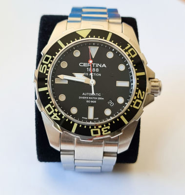 שעון צלילה CERTINA, תוצרת שוויץ, אוטומטי, קוטר 46 מ"מ , במצב עבודה