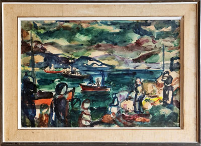 AHARON GILADI - Technique: Watercolor on paper Size: 50x70