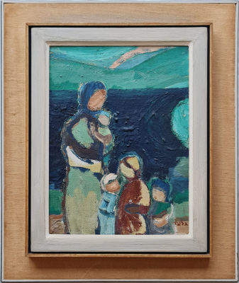 AHARON GILADI - Technique: Oil on canvas Size: 33x23