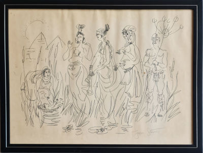 YOSSI STERN - Technique: Marker on paper Size: 45x60