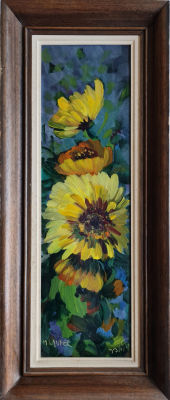 MILIA LAUFER - Technique: Oil on canvas Size: 70x20