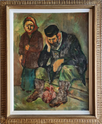 MOSHE FISHZON - Technique: Oil on canvas Size: 65x50