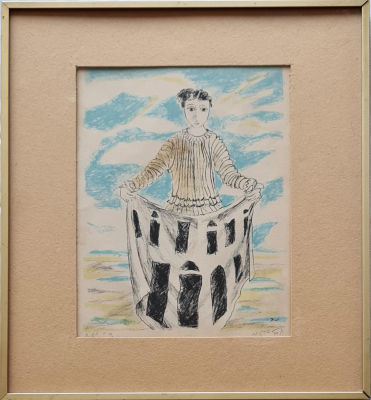 YOSL BERGNER - Technique: Hand-painted lithogram Size: 25x20