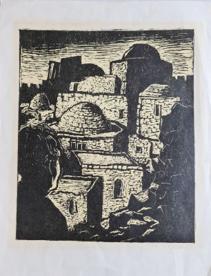 YAACOV STEIHARDT - Technique: Hand-cut wood cut 150/200 Size: 73X56