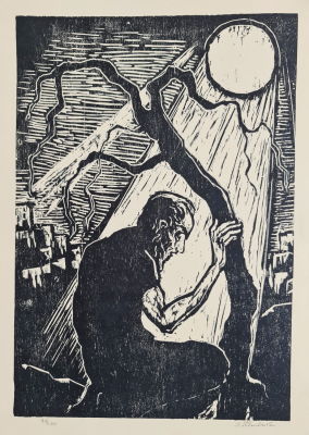 YAACOV STEIHARDT - Technique: Hand-signed woodcut 94/100 Size: 48X34