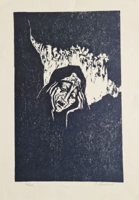 YAACOV STEIHARDT - Technique: Woodcut 94/100 Signed by hand Size: 49X34