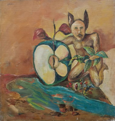 DAVID MESHULAM - Technique: Oil on canvas Size: 38x35