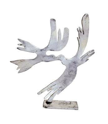 MENASHE KADISHMAN - Technique: Aluminum sculpture Size: ???? 23