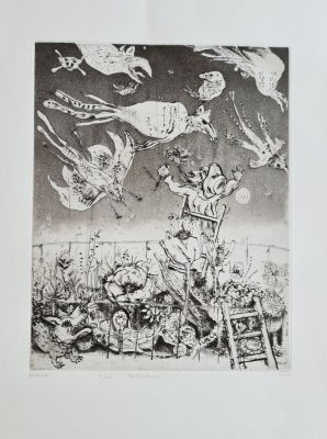 MORDECHAI MOREH - Technique: Engraving 5/100 Size: 56X37