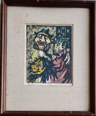 MIRON SIMA - Technique: Hand-signed woodcut Size: 25x18