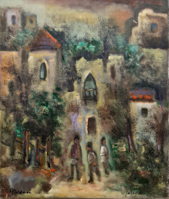 ALBERT GOLDMAN - Technique: Oil on canvas Size: 55x46