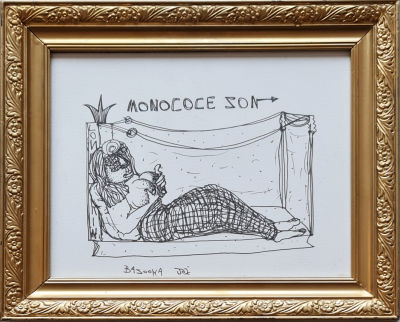 BAZOUKA JOE - Technique: Ink on paper Size: 23x29