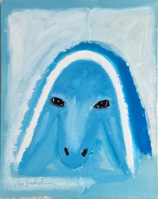 MENASHE KADISHMAN - Technique: Acrylic on canvas Size: 80x60