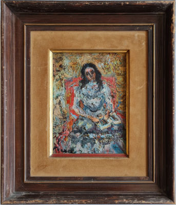 ISAAC FRENKEL FRENEL - Technique: Oil on canvas Size: 22X16