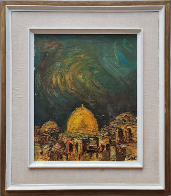 ITZHAK FRENKEL FRENEL - Technique: Oil on canvas Size: 40x32