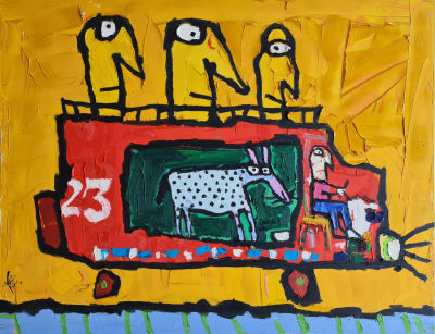 LEO RAI - Technique: Oil on canvas Size: 80X100