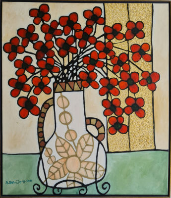 AVI BEN SIMCHON - Technique: Oil on canvas Size: 110x95