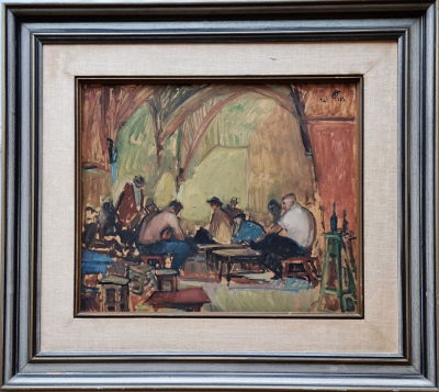 AVI SCHWARTZ - Technique: Oil on masonite Size: 46x55