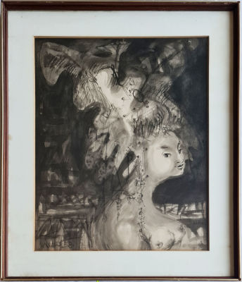BERNARD REDER - Technique: Ink on paper Size: 65x50