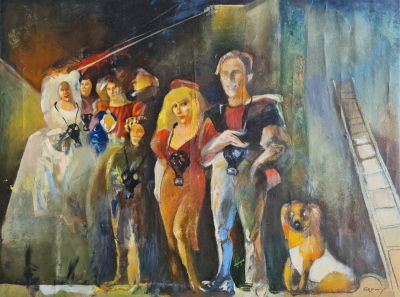 GRETTY RUBINSHTEIN - Technique: Oil on canvas Size: 60x80
