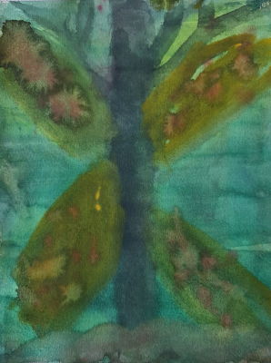 MARIK LECHNER - Technique: Watercolor on thick paper / thin cardboard Size: 24x18