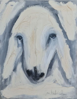 MENASHE KADISHMAN - Technique: Acrylic on canvas Size: 50X40