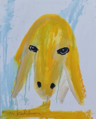 MENASHE KADISHMAN - Technique: Acrylic on canvas Size: 57X45