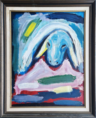 MENASHE KADISHMAN - Technique: Acrylic on canvas Size: 80X60
