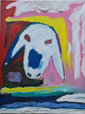 MENASHE KADISHMAN - Technique: Acrylic on canvas Size: 80x60