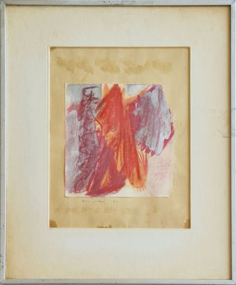 LEA NIKEL - Technique: Mixed media technique on paper Size: 30x23 Date: 1970