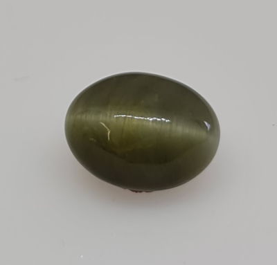 אבן קריסובריל עין החתול מלוטשת יפהפיה ,5.9 קראט, טבית מכספת באחריות מלאה