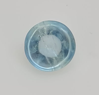 אבן אקוומרין מלוטשת , 7.1 קראט , טבעית מכספת באחריות מלאה