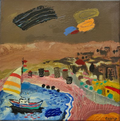 ODED FEINGERSH - Technique: Oil on canvas Size: 30x30