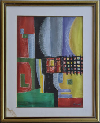 PINCHAS ABRAMOVICH - Technique: Gouache on paper Size: 70x50