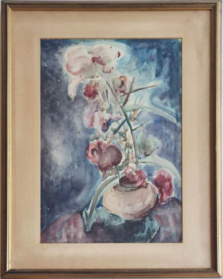 DAVID HENDLER - Technique: Watercolor on paper Size: 58x38