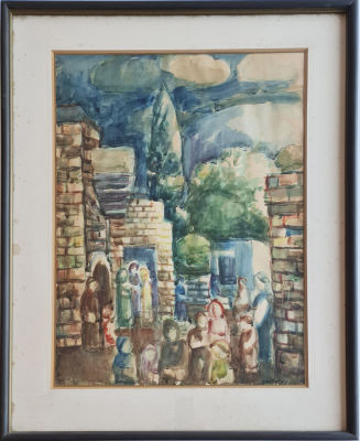 AHARON GILADI - Technique: Watercolor on paper Size: 70x50