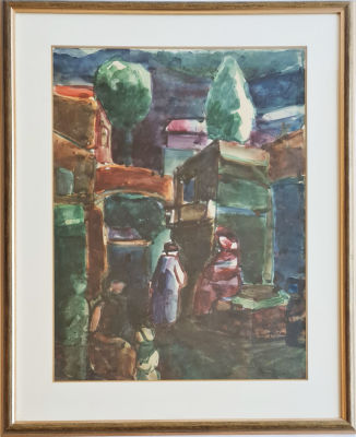 AHARON GILADI - Technique: Watercolor on paper Size: 70x50
