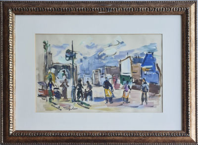 SAMUEL TEPLER - Technique: Gouache on paper Size: 33x48