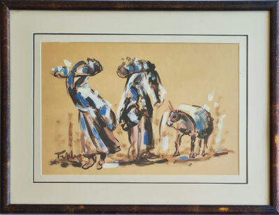 SAMUEL TEPLER - Technique: Gouache on paper Size: 33x48