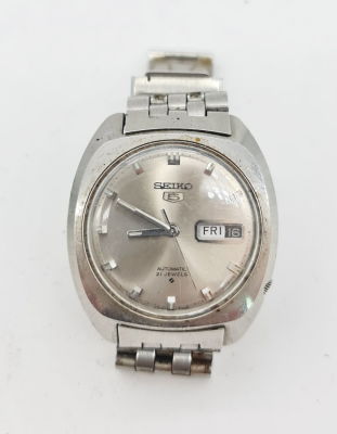 שעון סייקו 5 אוטומטי במצב עבודה , 21 אבנים , קוטר