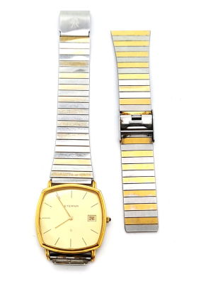 שעון ETERNA שוויצרי , משולב זהב 14 קראט(מסביב השעון) , רצועה מפורקת ואינה זהב, אין 