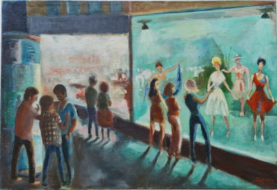 GRETTY RUBINSHTEIN - Technique: Oil on canvas Size: 50x73