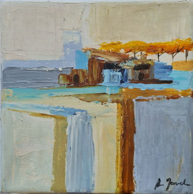 ADRIANA NAVE - Technique: Oil on canvas Size: 33x33