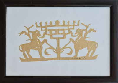 YESHSHUA GROSSBARD - Technique: Paper cutout Size: 20x29