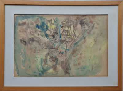 MOSHE GIVATI - Technique: Watercolor on paper Size: 42x63